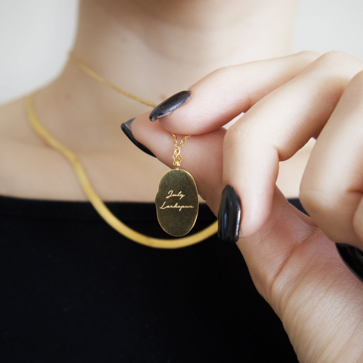 18k Gold Plated Birth Flower Necklace