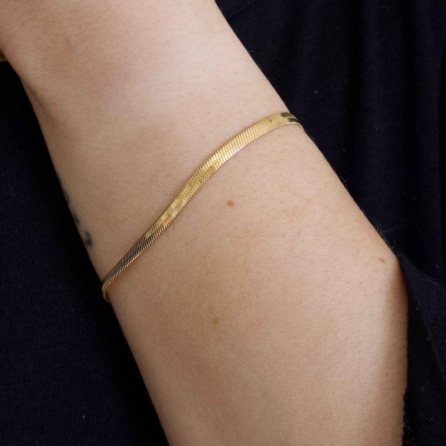 18k Gold Plated Snake Chain Bracelet