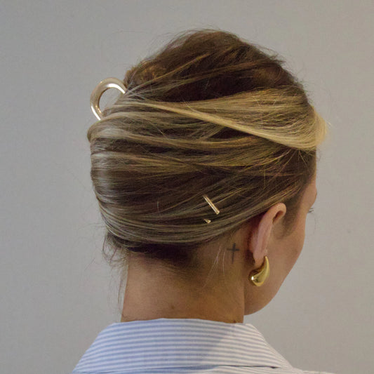 Large French Gold Hair Pin