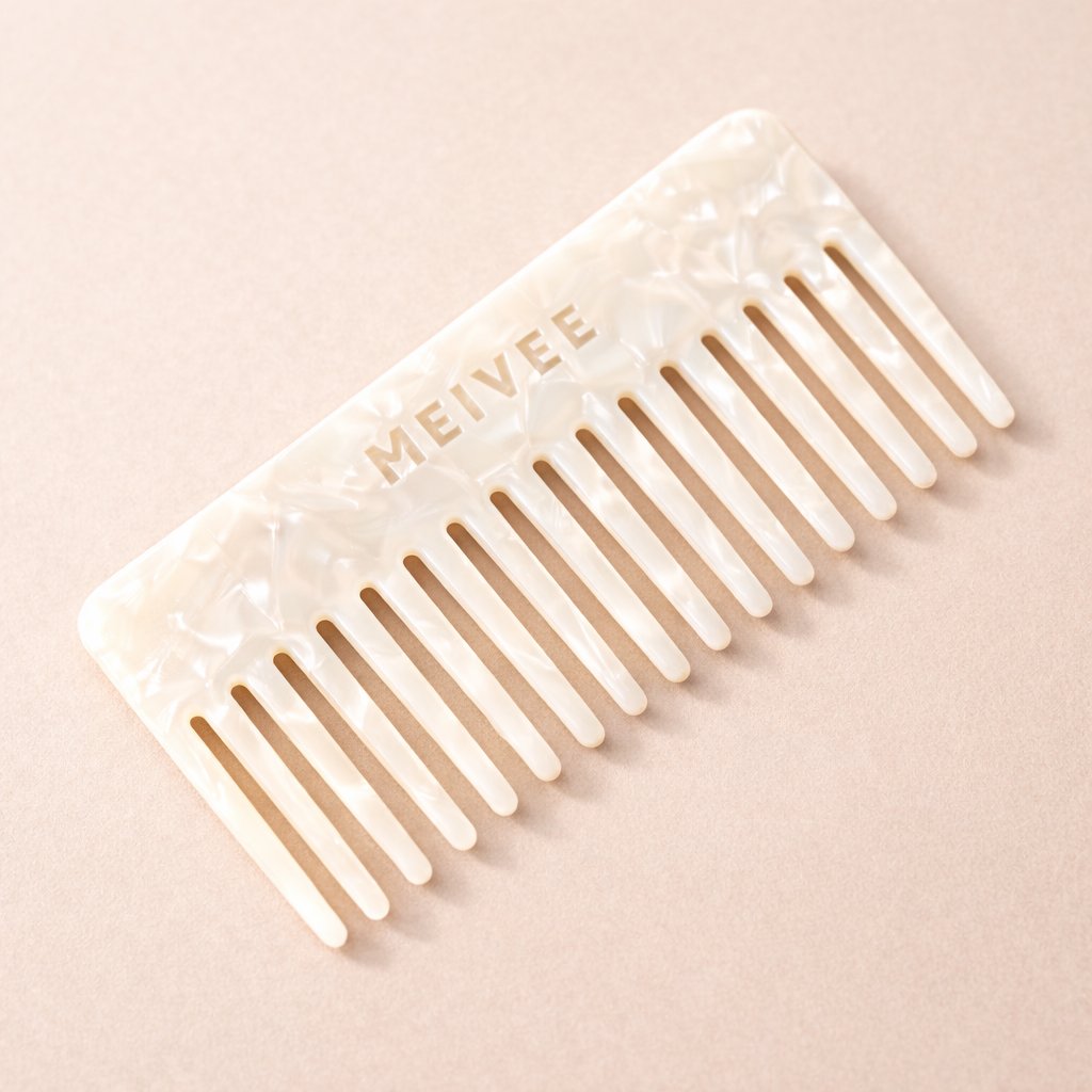 Wide Tooth Ivory Cloud Comb