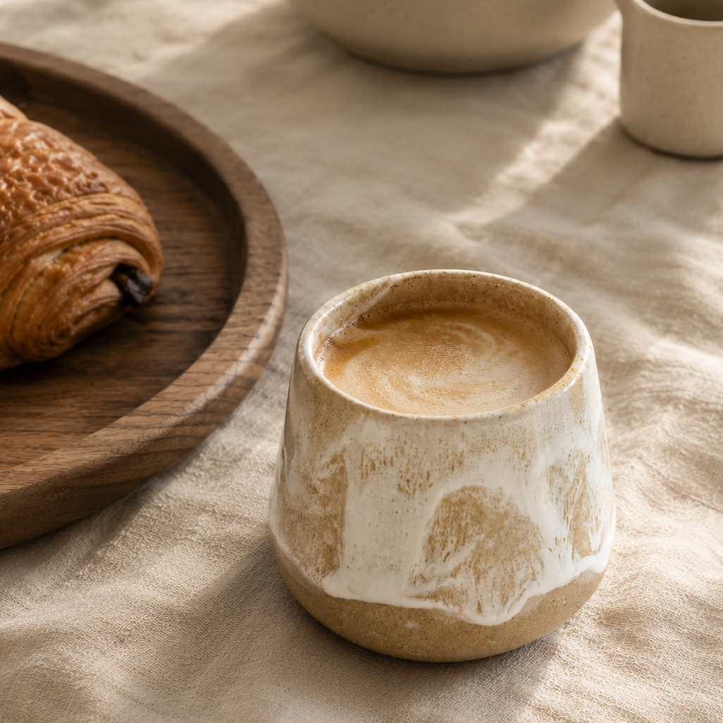 Artisan Ceramic Mug - White Sands