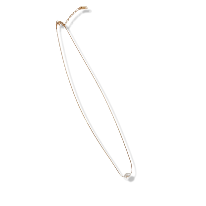 18k Gold Plated Dainty Pearl Necklace