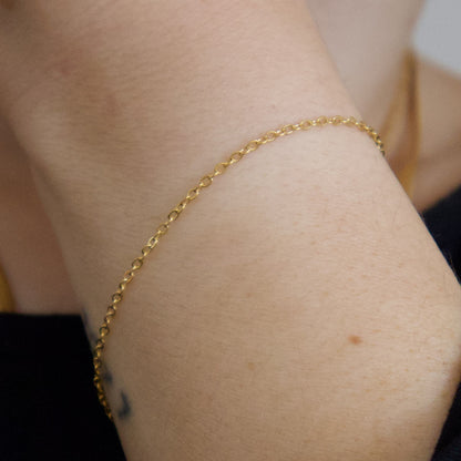 18k Gold Plated Delicate Chain Bracelet