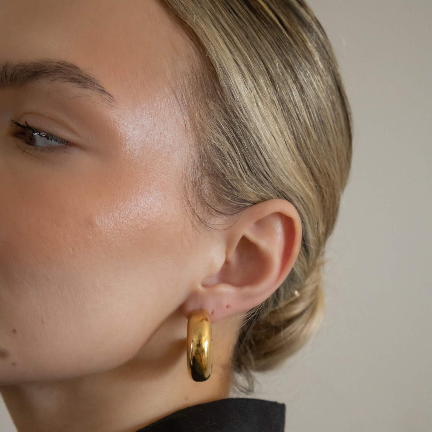 18k Gold Plated Extra Chunky Hoop Earrings