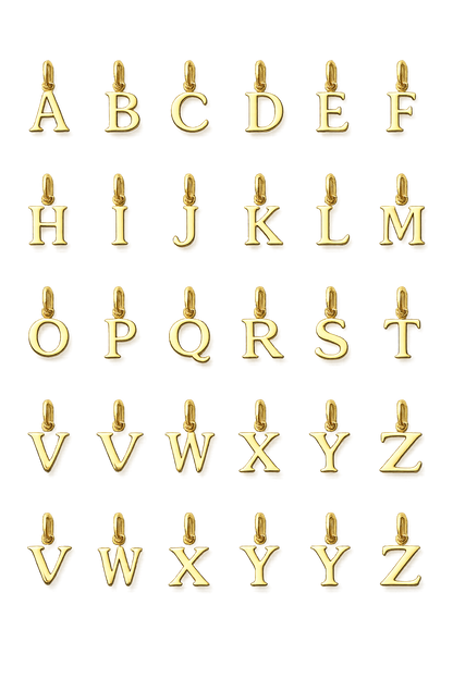 18k Gold Plated Initial Necklace