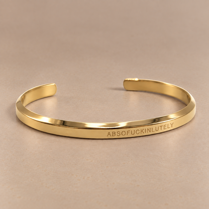 Gold & Silver Waterproof "Affirmation" Bangles