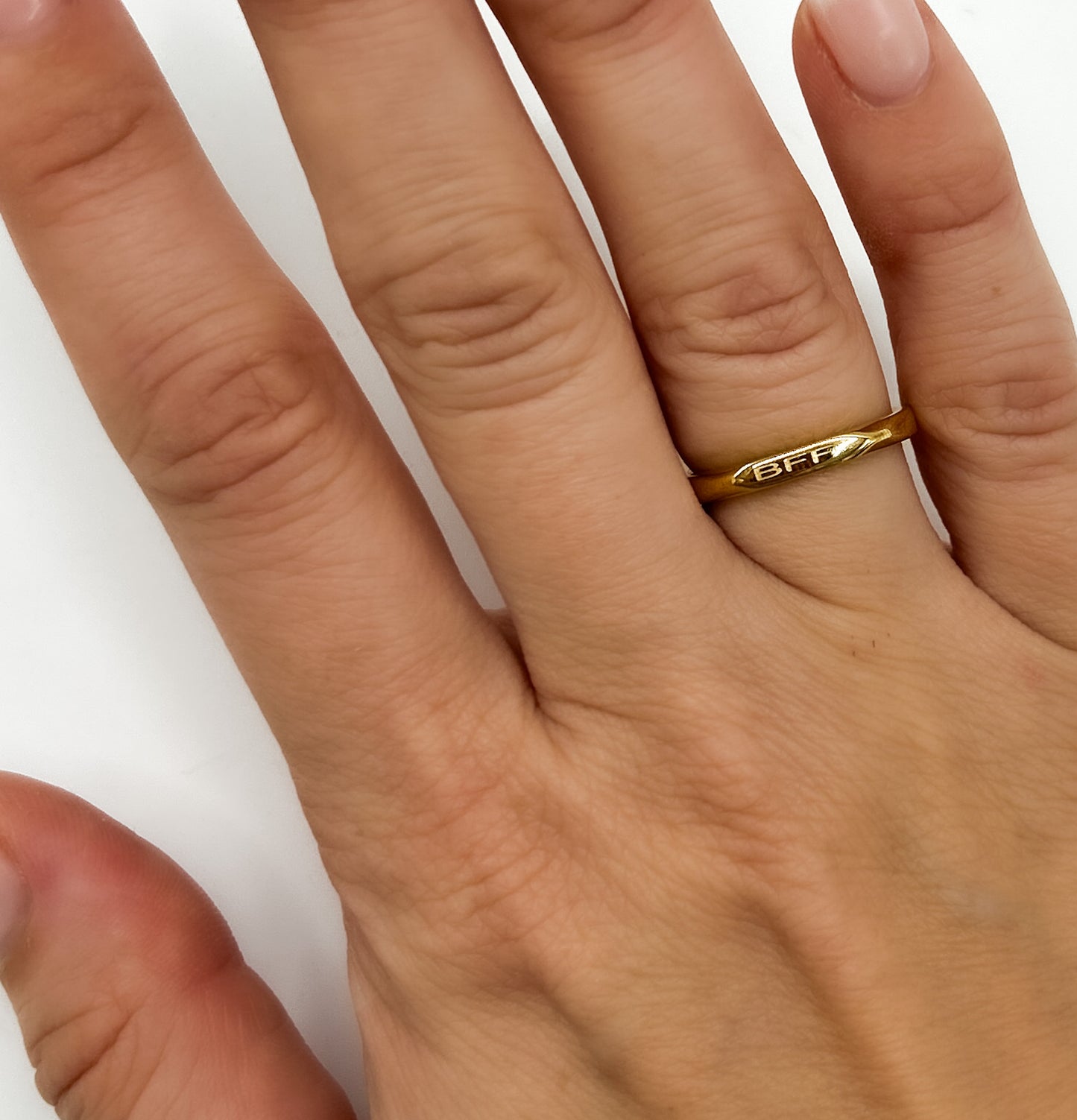 18k Gold Plated 'Affirmation' Rings