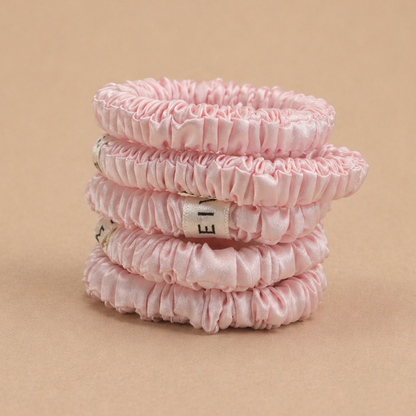 100% Silk Skinny Scrunchies
