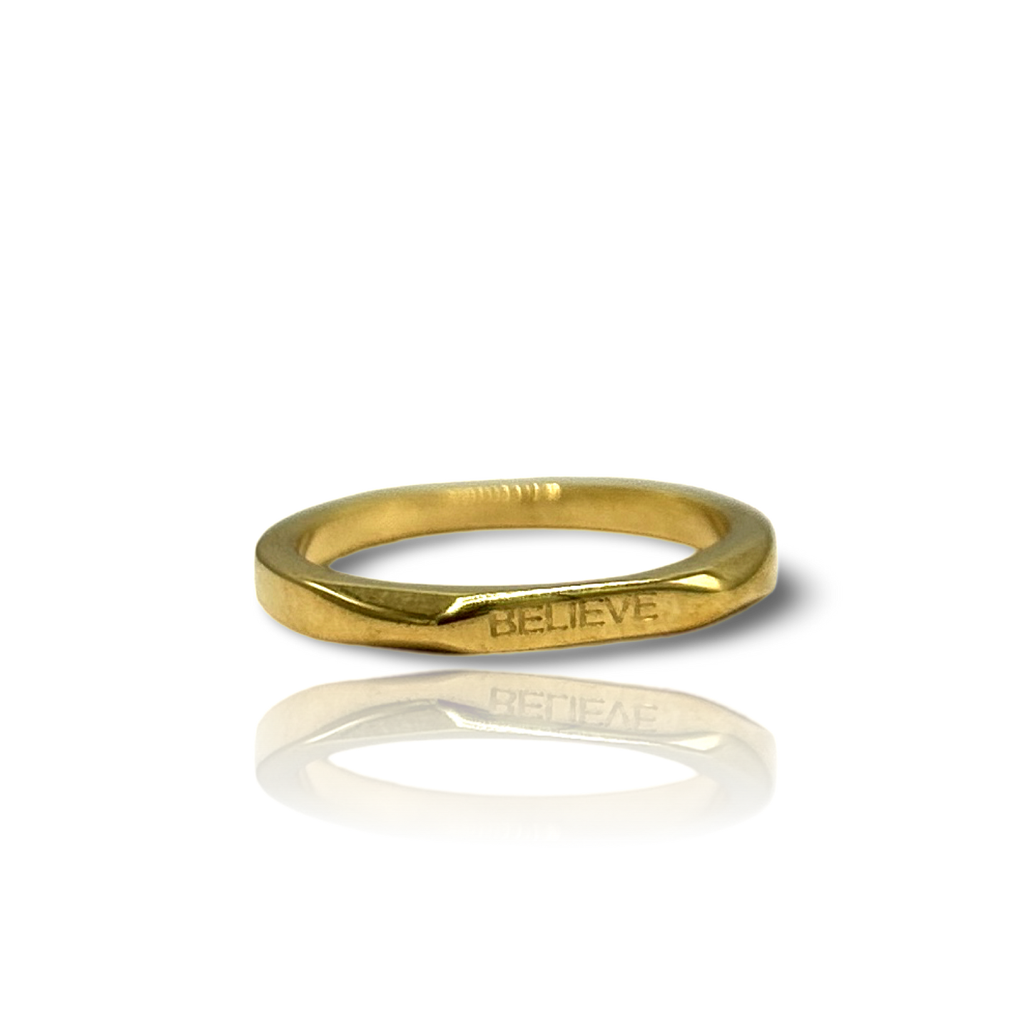 18k Gold Plated 'Affirmation' Rings