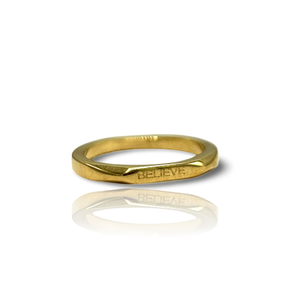 18k Gold Plated 'Affirmation' Rings