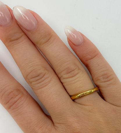 18k Gold Plated 'Affirmation' Rings