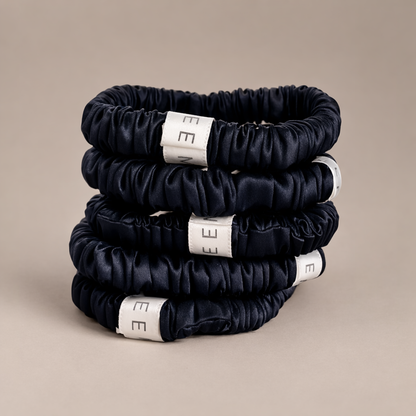 100% Silk Skinny Scrunchies
