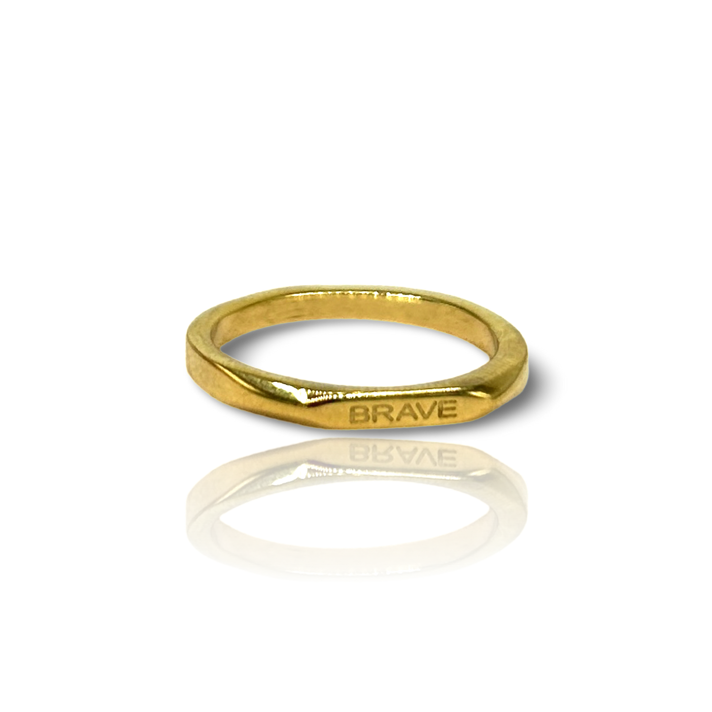 18k Gold Plated 'Affirmation' Rings