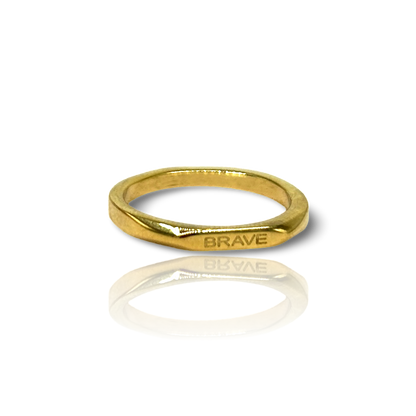 18k Gold Plated 'Affirmation' Rings