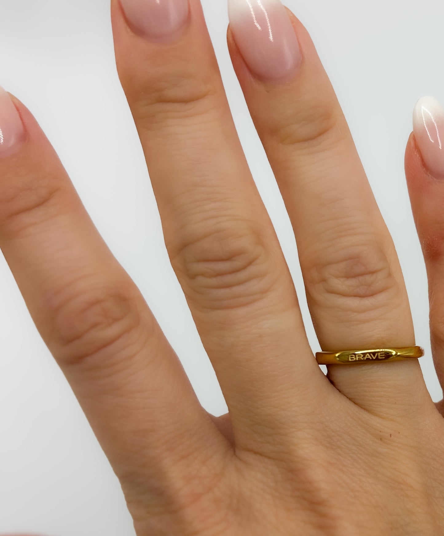 18k Gold Plated 'Affirmation' Rings