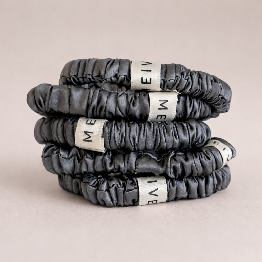 100% Silk Skinny Scrunchies