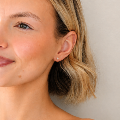 18k Gold Plated Diamanté Studs