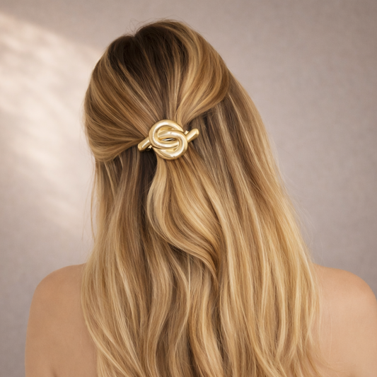 Gold Knot Hair Clip