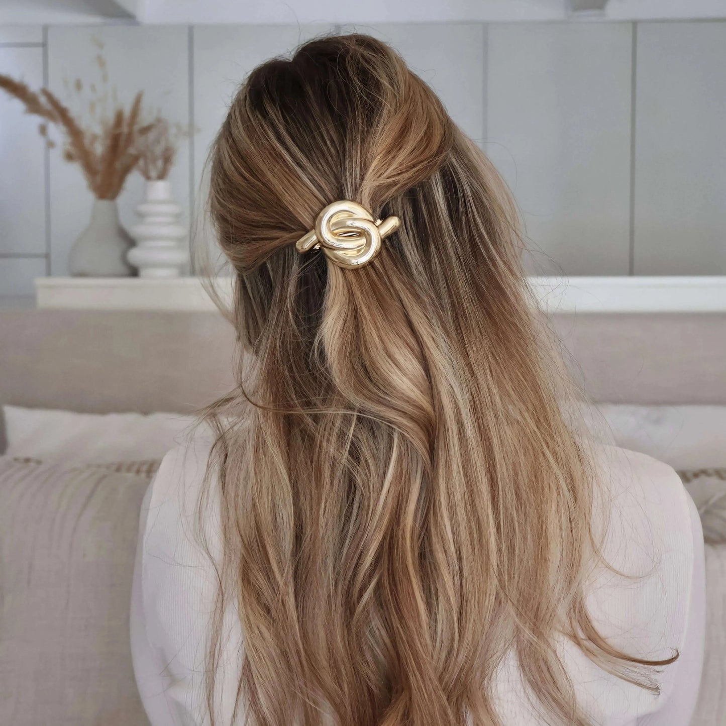 Gold Knot Hair Clip