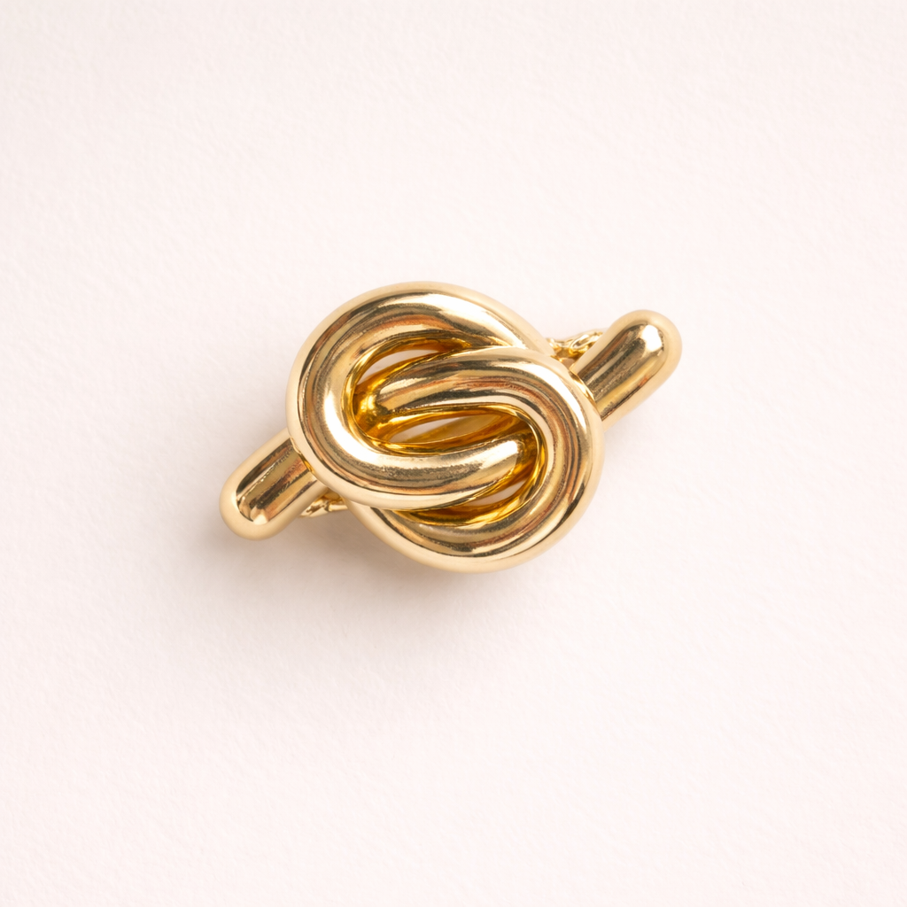 Gold Knot Hair Clip