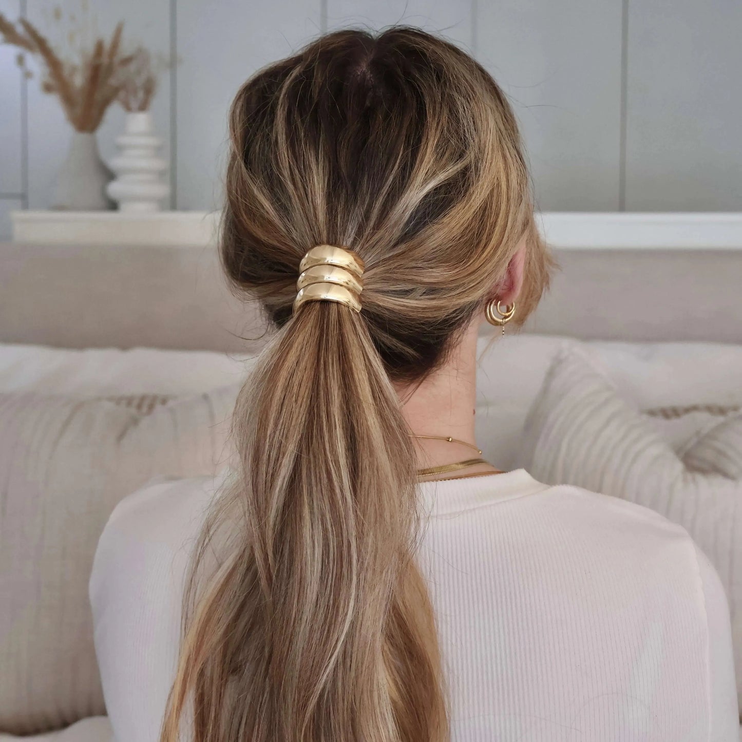 Gold Layered Hair Elastic