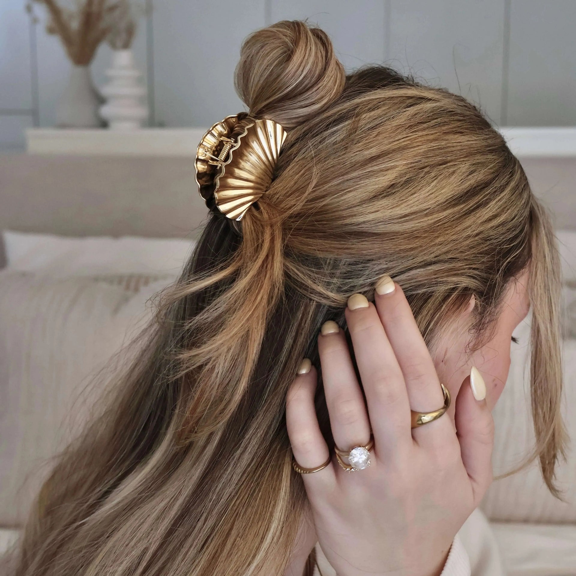 Shell Claw Letter Opener and top Shell Bracelet