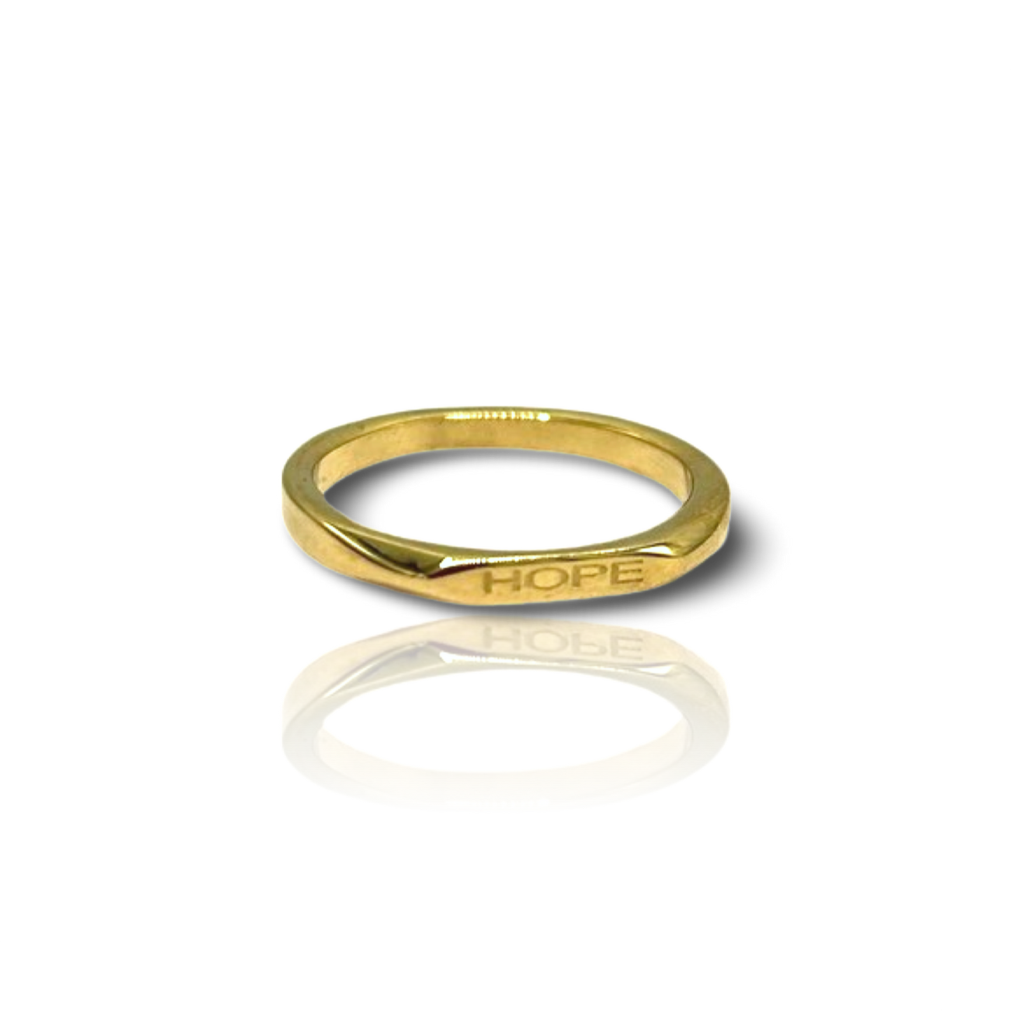 18k Gold Plated 'Affirmation' Rings