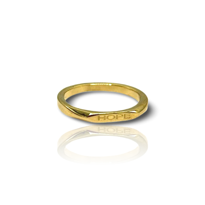 18k Gold Plated 'Affirmation' Rings