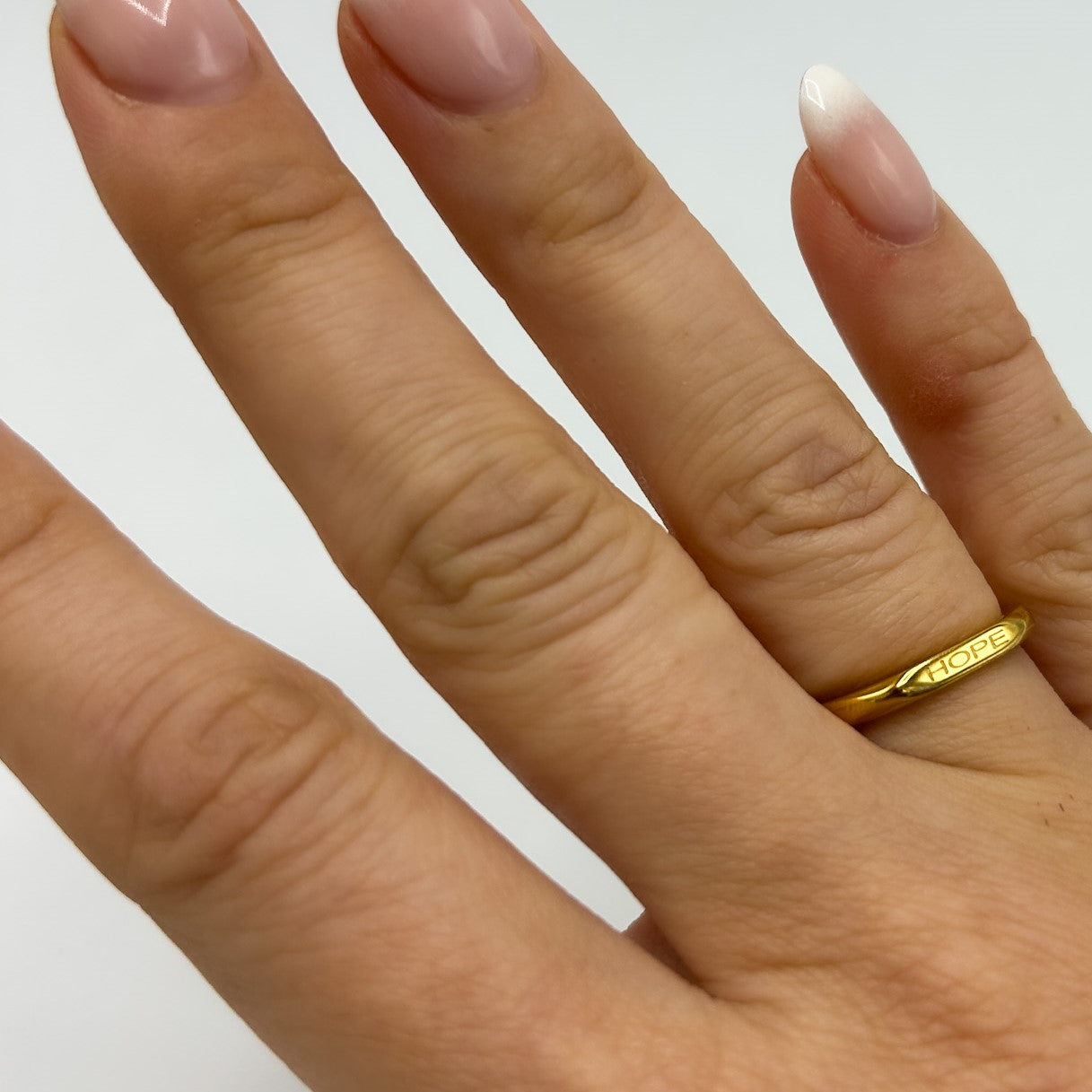 18k Gold Plated 'Affirmation' Rings