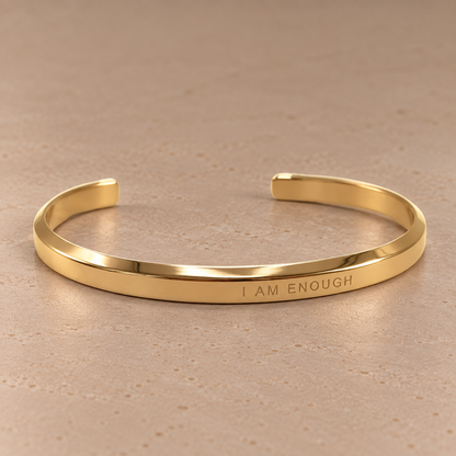 Gold & Silver Waterproof "Affirmation" Bangles