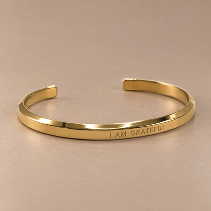 Gold & Silver Waterproof "Affirmation" Bangles