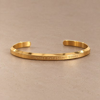 Gold & Silver Waterproof "Affirmation" Bangles