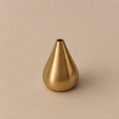 Brass Incense holder - Large droplet