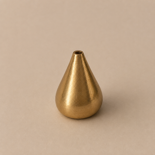 Brass Incense holder - Large droplet