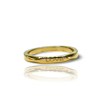 18k Gold Plated 'Affirmation' Rings