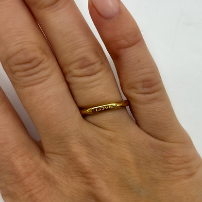 18k Gold Plated 'Affirmation' Rings