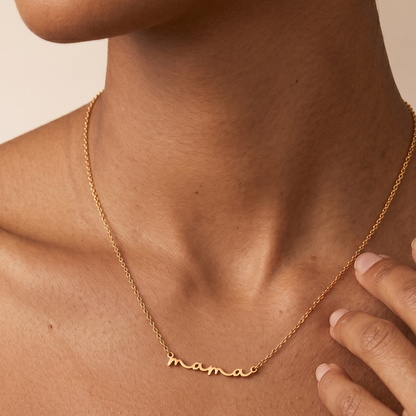 18k Gold Plated Mama Necklace