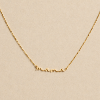 18k Gold Plated Mama Necklace