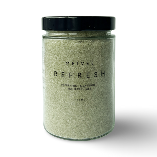 Refresh - Peppermint, Lavender & Cardamom Bath Crystals