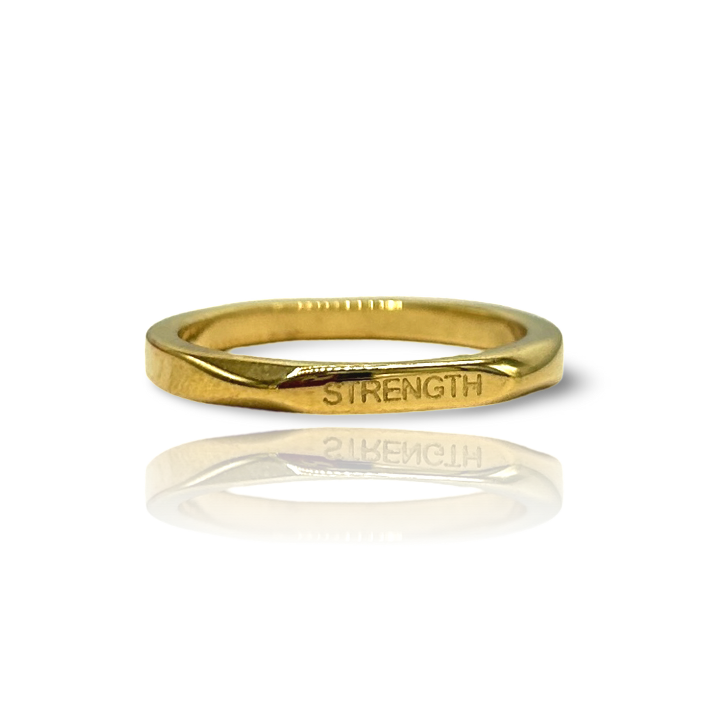 18k Gold Plated 'Affirmation' Rings