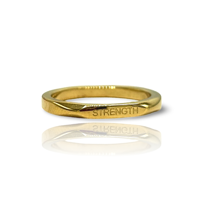 18k Gold Plated 'Affirmation' Rings