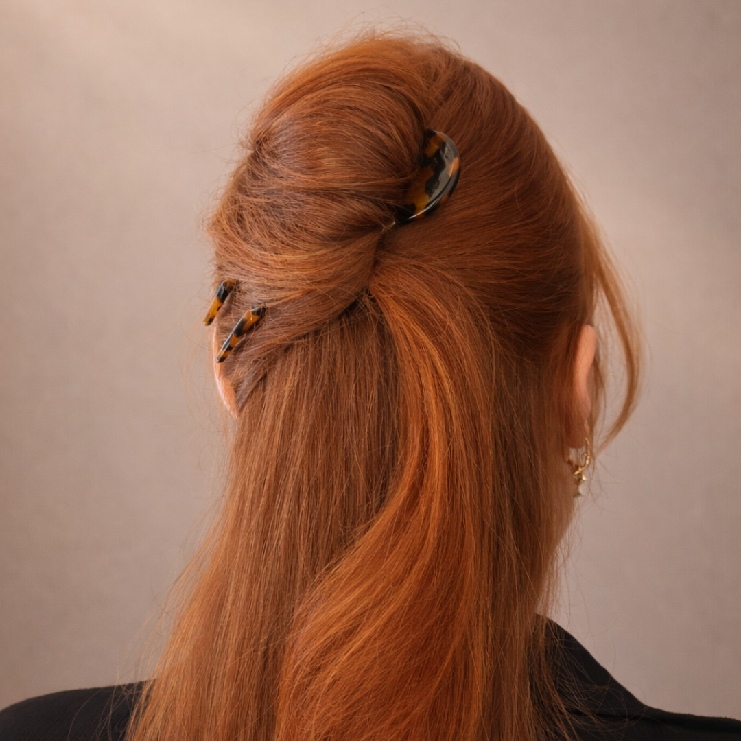 Tortoise Shell French Hair Pin