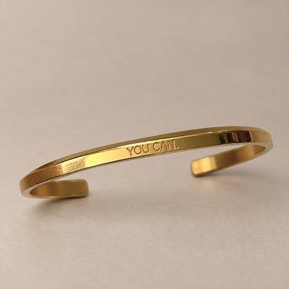 Gold & Silver Waterproof "Affirmation" Bangles