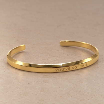 Gold & Silver Waterproof "Affirmation" Bangles