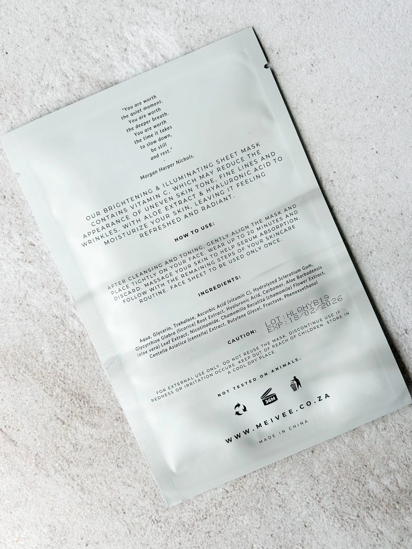 Illuminating Vitamin C Sheet Face Mask